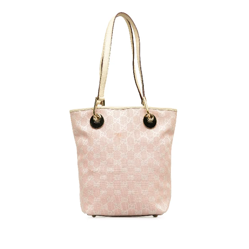 Pink Gucci GG Canvas Eclipse Shoulder Bag