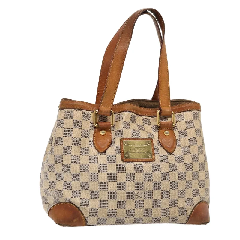 LOUIS VUITTON Damier Azur Hampstead PM Tote Bag N51207 LV Auth 87897