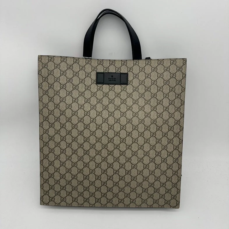 Gucci Beige GG Canvas Tote HandBag Medium Size