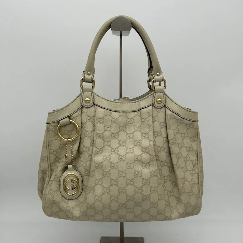 Gucci Beige Leather Shoulder Bag Medium