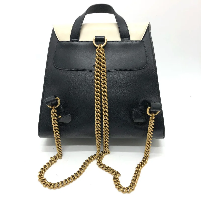 GUCCI Backpack 432266 leather black Studs Animalie Women Used