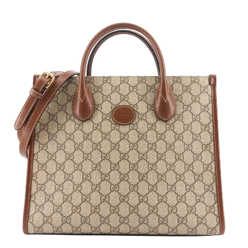 GG Small Supreme Monogram Canvas Tote Bag