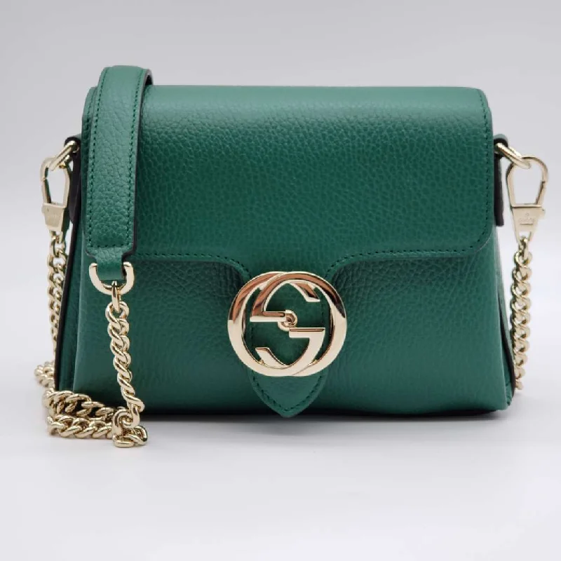 Gucci GG Interlocking Green Crossbody and Shoulder Bag