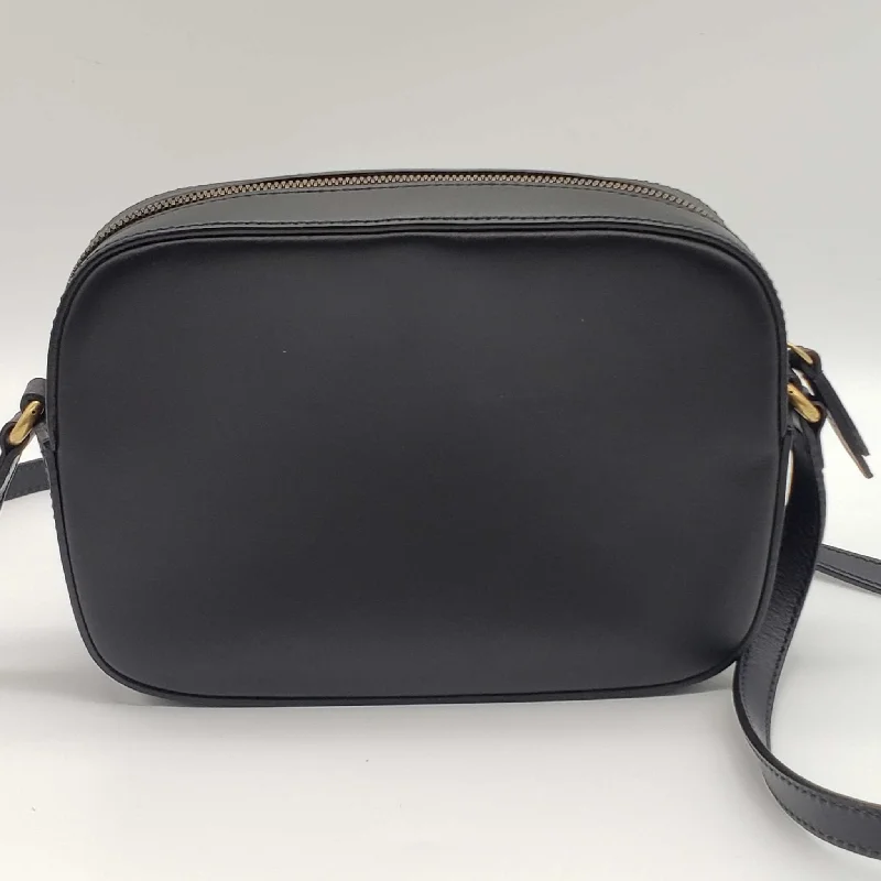 Gucci Bee Camera Black Leather Crossbody Bag