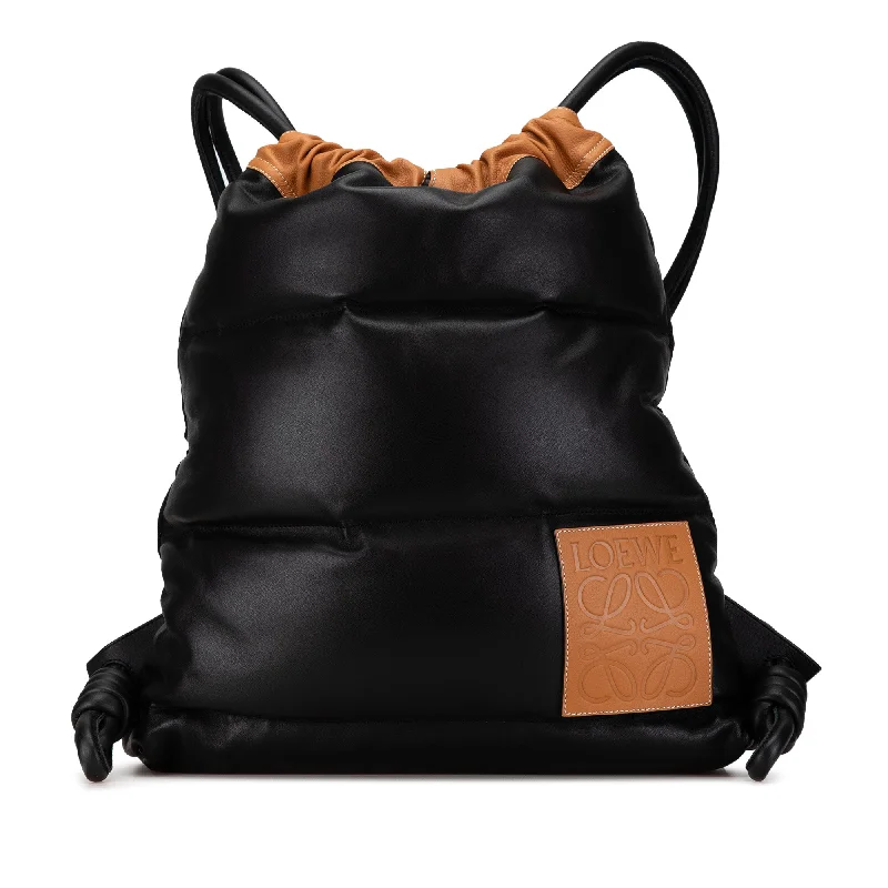 Black LOEWE Nappa Yago Puffy Backpack