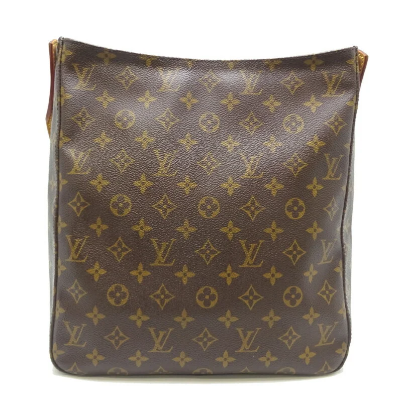 LOUIS VUITTON Looping GM Women's Shoulder Bag M51145 Monogram Ebene [Brown]