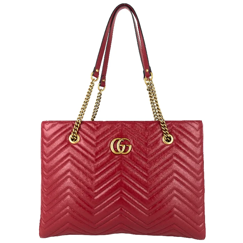 GG Marmont Medium Matelassé Leather Tote Bag