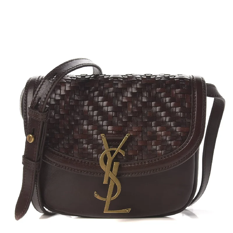 YSL MONOGRAM KAIA WOVEN CROSSBODY BAG