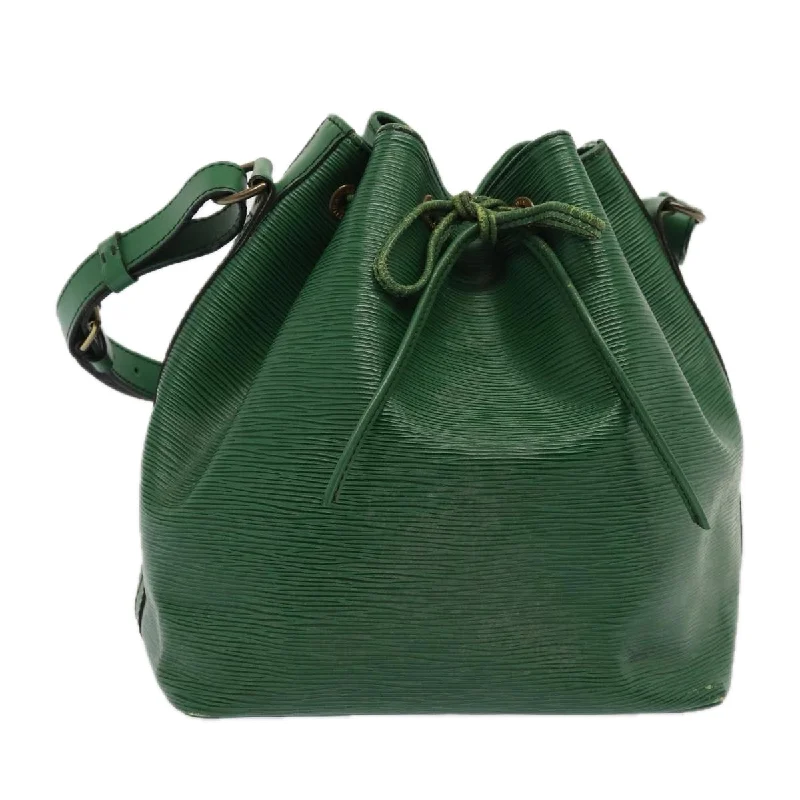 LOUIS VUITTON Epi Petit Noe Shoulder Bag Green M44102 LV Auth 86849