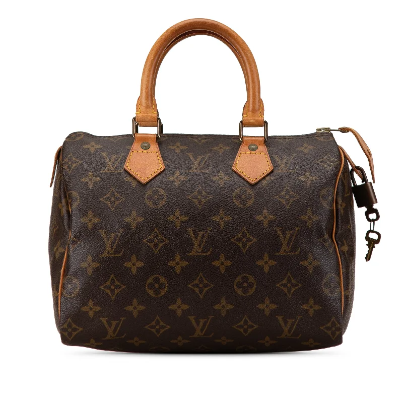 Brown Louis Vuitton Monogram Speedy 25 Boston Bag