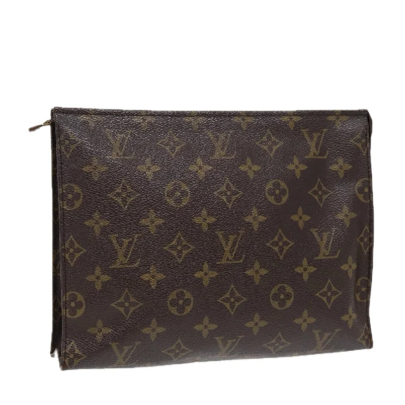 LOUIS VUITTON Monogram Poche Toilette 26 Pouch M47542 LV Auth 86807