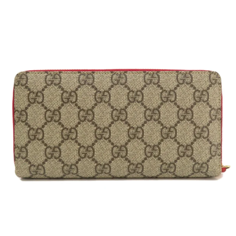 Gucci 506279 GG Supreme Long Wallet PVC Women's