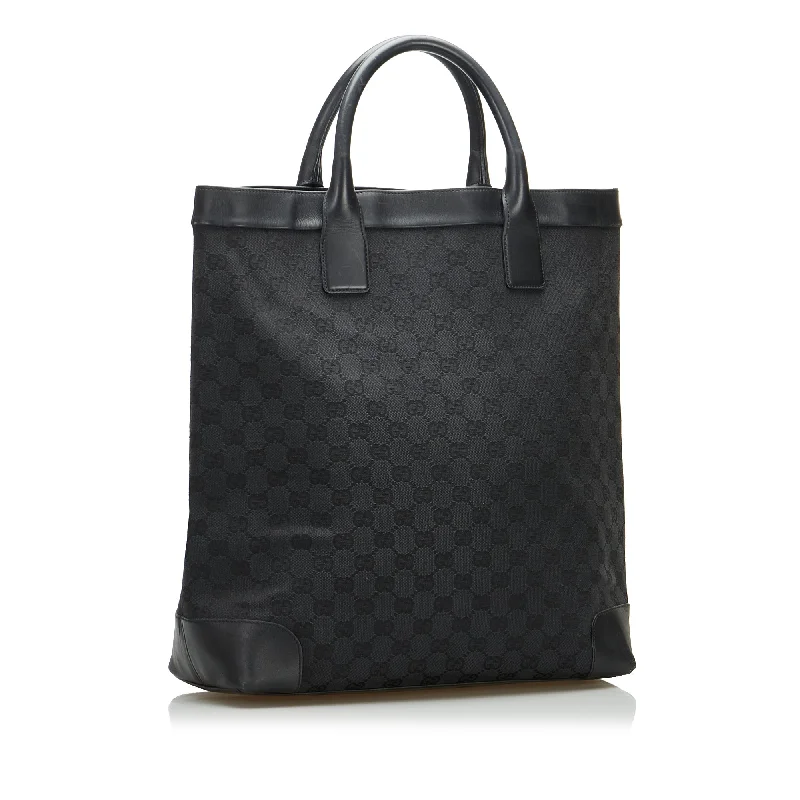 Gucci Tote Bag Black GG Canvas