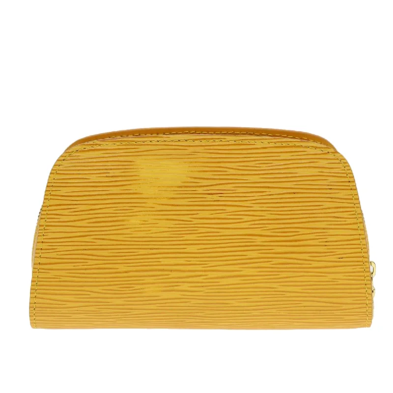 LOUIS VUITTON Epi Dauphine PM Pouch Yellow M48449 LV  44949