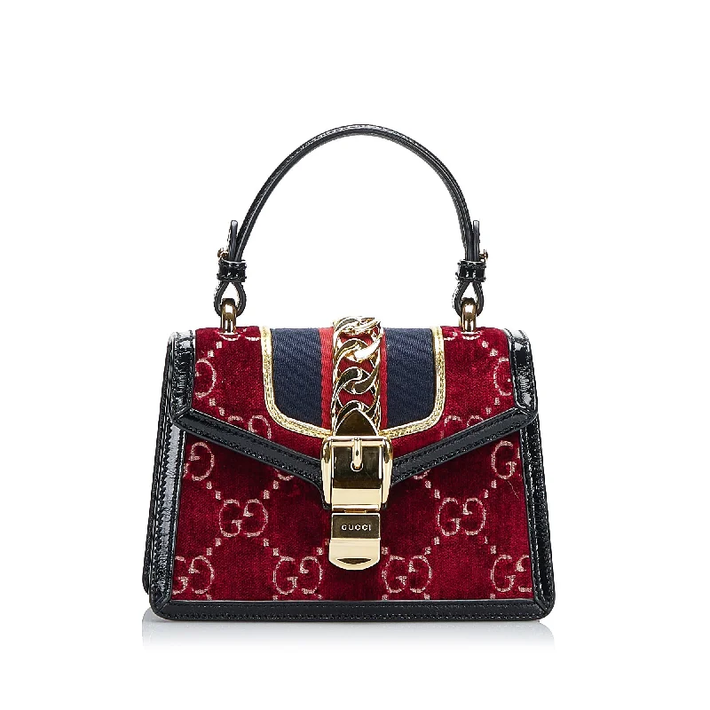 Gucci Sylvie Mini Red Velvet