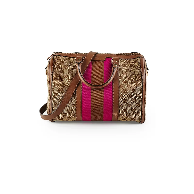 Gucci Boston Monogram Logo Bag