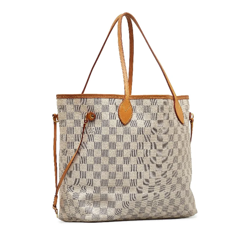 LOUIS VUITTON Damier Azur Neverfull MM Tote Bag