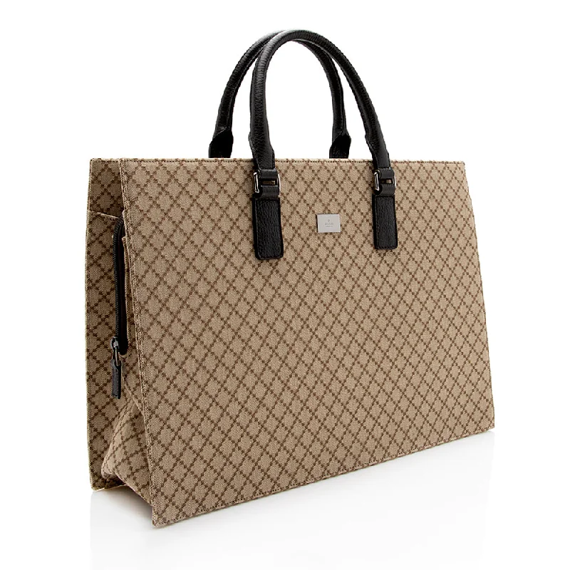 Gucci Diamante Canvas Tote (15190)