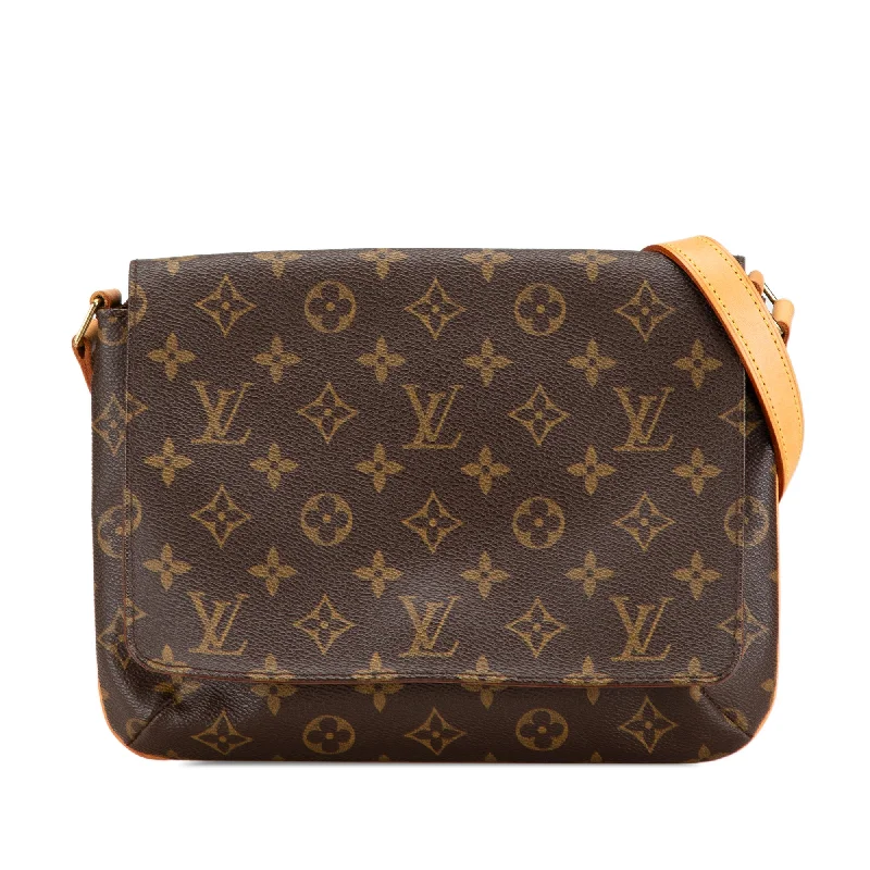 Brown Louis Vuitton Monogram Musette Tango Short Strap Shoulder Bag