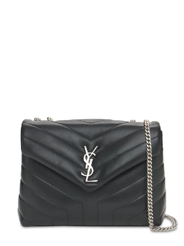 YSL MEDIUM LOULOU MATELASSE LEATHER SHOULDER BAG