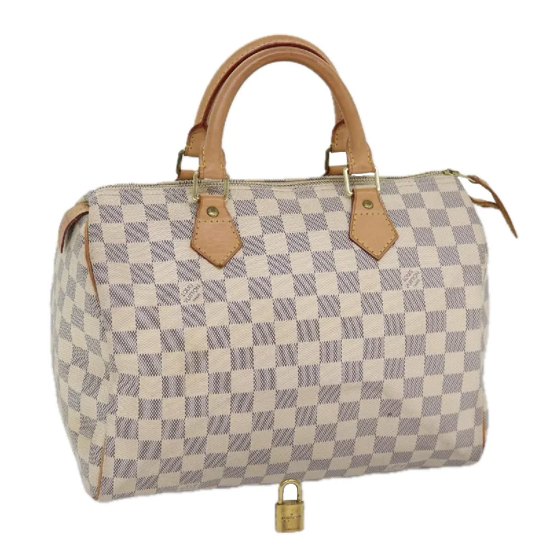 LOUIS VUITTON Damier Azur Speedy 30 Hand Bag N41533 LV Auth 86861