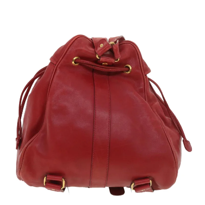 Gucci Backpack Leather Red 003580008  am4132