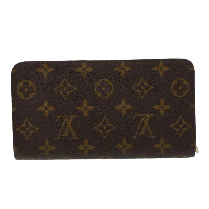 LOUIS VUITTON Monogram Porte Monnaie Zip Long Wallet M61727 LV  43353