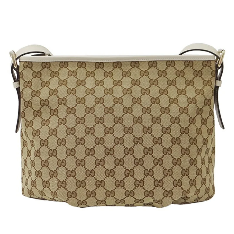 Gucci Bag ladies shoulder GG canvas ivory brown 388930