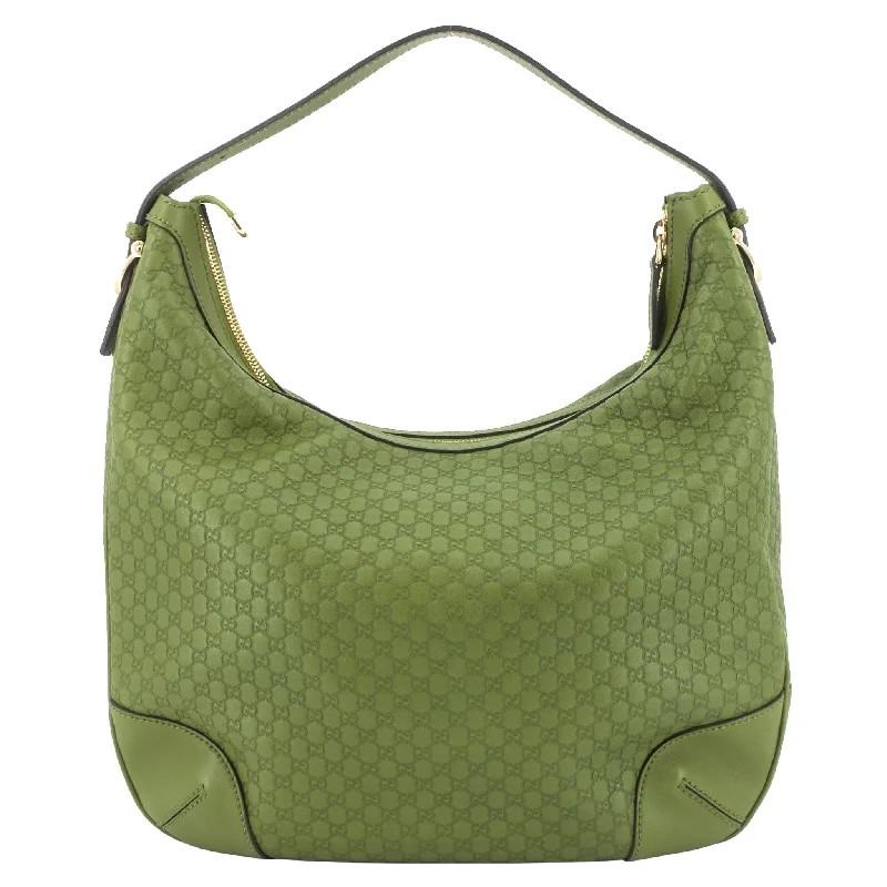 Nice Microguccissima Leather Hobo Bag