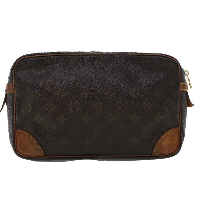 LOUIS VUITTON Monogram Compiegne 28 Clutch Bag M51845 LV  th3706