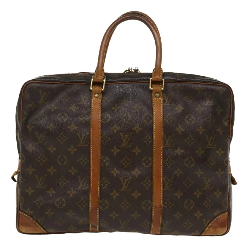 LOUIS VUITTON Monogram Porte Documents Voyage Business Bag M52005 LV Auth bs3894