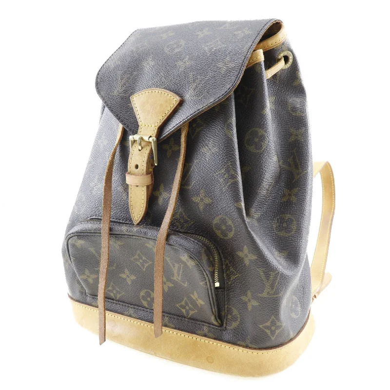 LOUIS VUITTON Montsouris MM rucksack daypack * junk M51136 monogram canvas brown SP0967 ladies