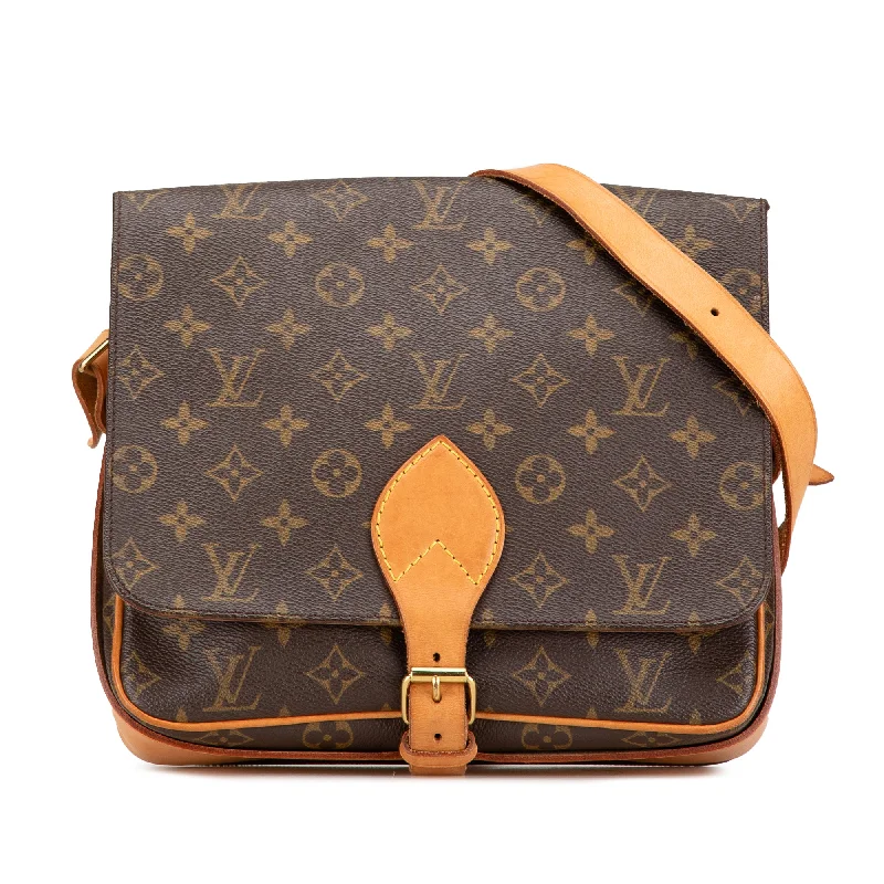 Brown Louis Vuitton Monogram Cartouchiere GM Crossbody Bag