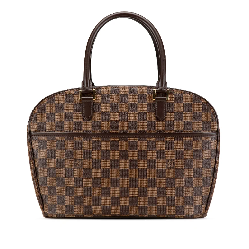 Brown Louis Vuitton Damier Ebene Sarria Horizontal Handbag