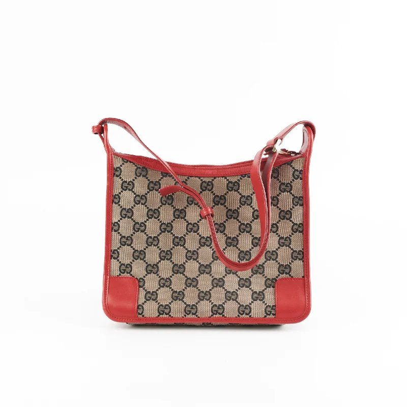 Gucci Monogram Red Shoulder Bag