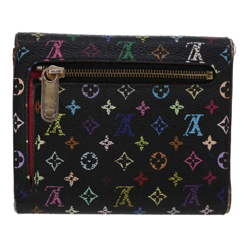 LOUIS VUITTON Multicolor Portefeuille Koala Wallet Black M58015 LV  45017