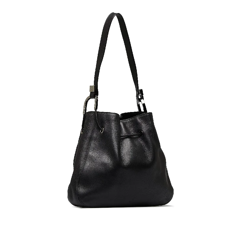 Gucci Shoulder Bag Black Leather