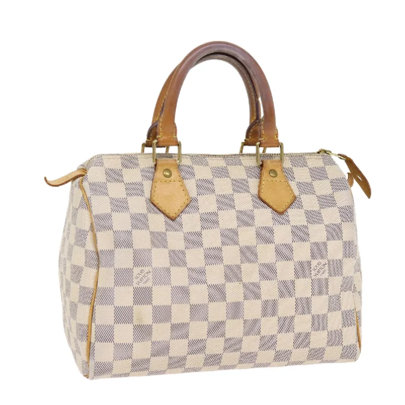 LOUIS VUITTON Damier Azur Speedy 25 Hand Bag N41534 LV Auth 87884