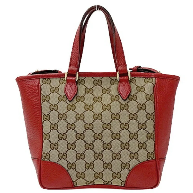 Gucci Bag ladies handBag shoulder 2way GG canvas brown red 449241