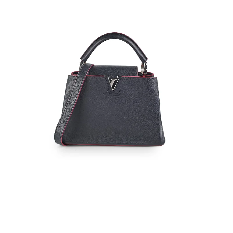 Louis Vuitton Taurillion Capucines BB Navy/Fuschia