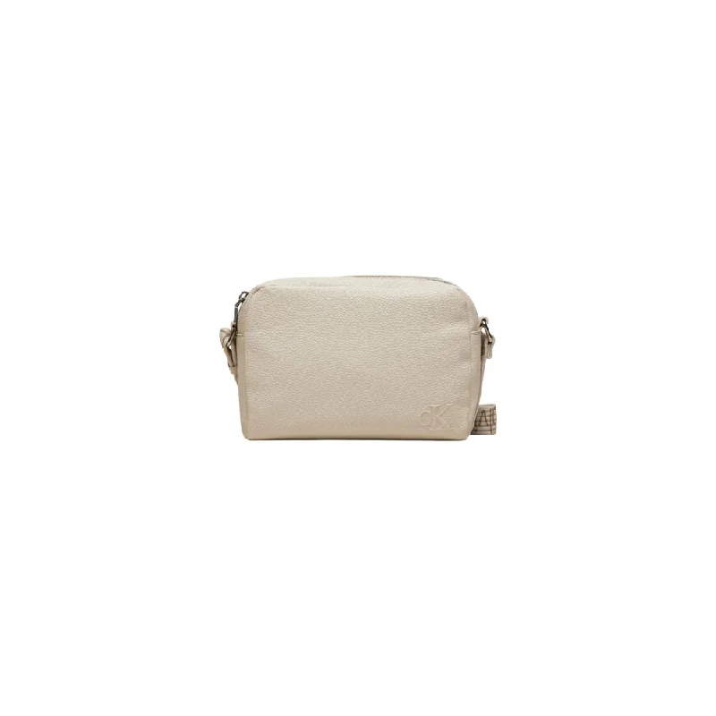 Calvin Klein Cream Recycled Polyester Leather Accessory