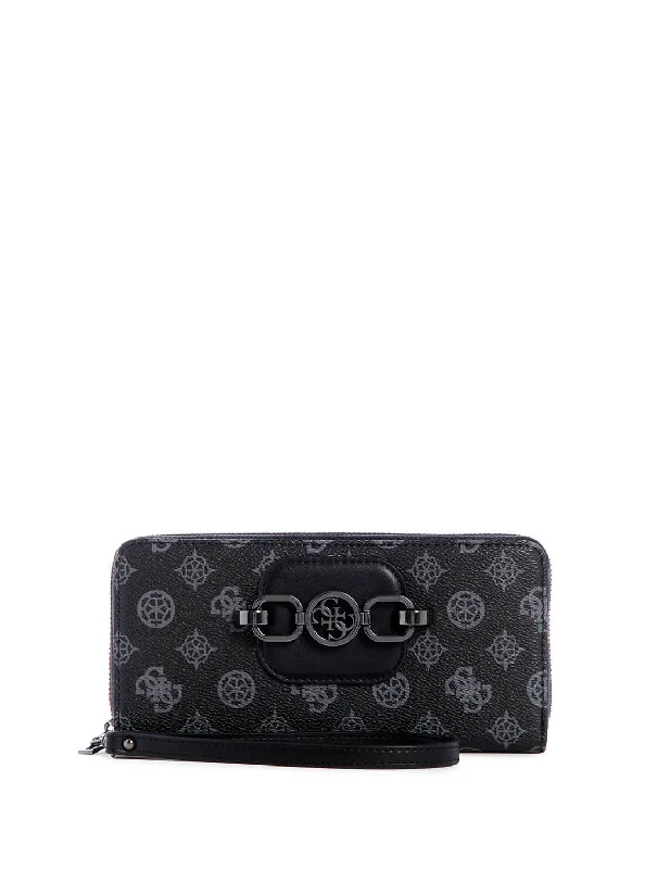 Coal Black Hensely Logo Large Wallet