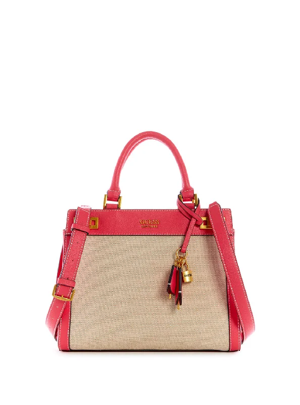 Camelia Pink Katey Canvas Luxury Satchel