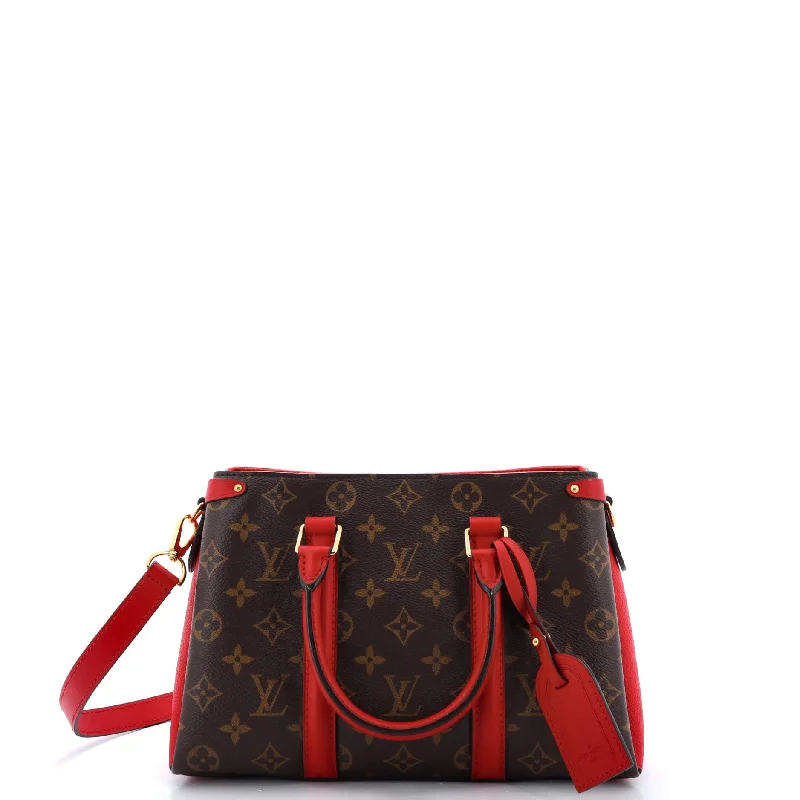 Soufflot Tote Monogram Canvas with Leather BB