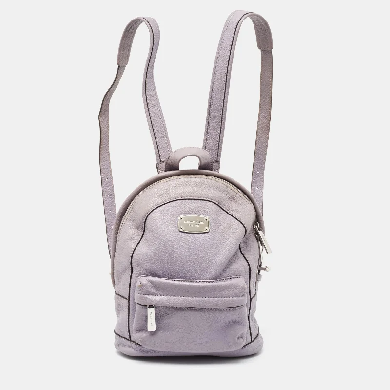 Lavender Leather Mini Backpack