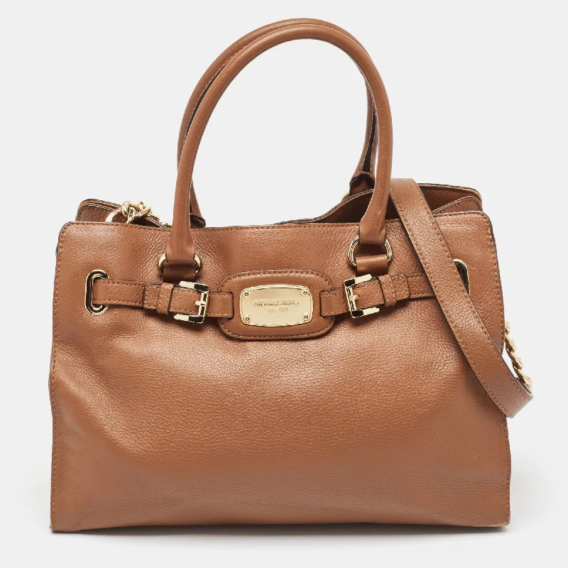 Brown Leather Hamilton Tote