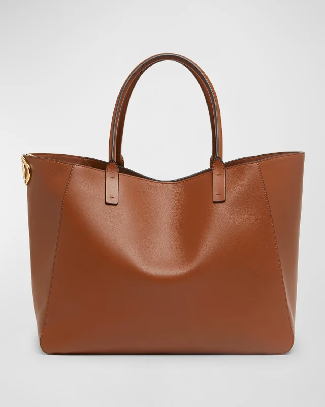 VLOGO Large Calfskin Tote Bag