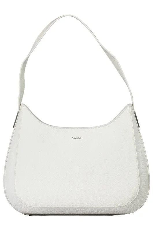 Calvin Klein White Polyester Women Handbag