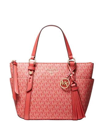 Michael Michael Kors Signature Sullivan Convertible Top Zip Tote