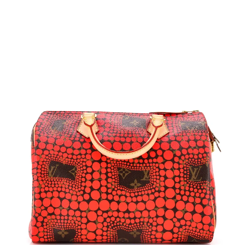 Speedy Handbag Limited Edition Kusama Town Monogram Canvas 30